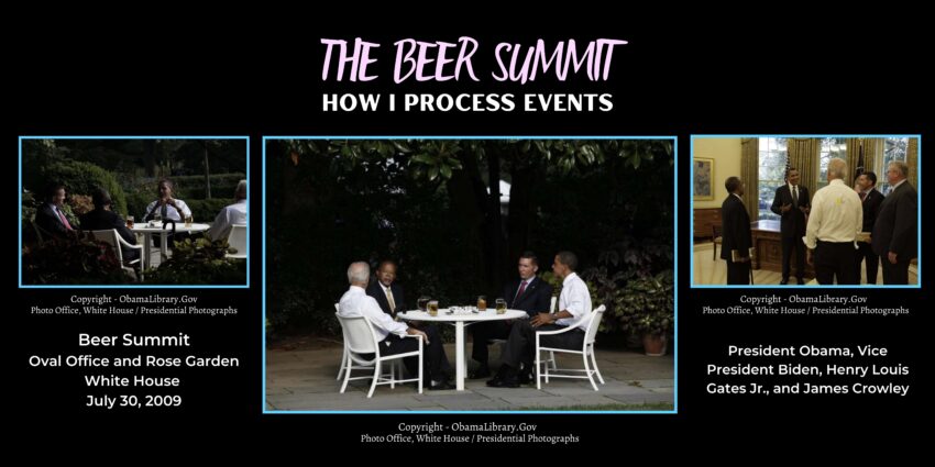 The Beer Summit - President Obama - VP Biden - Henry Louis Gates Jr - James Crowley